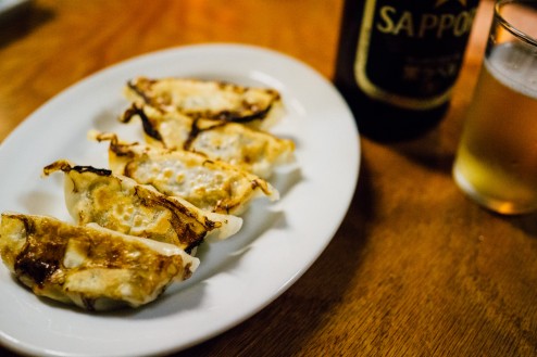 餃子とビール