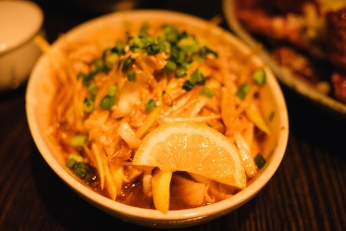 ガツ刺し・・だったかな。さっぱりしていた。