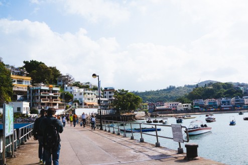 ラマ島：榕樹湾の港