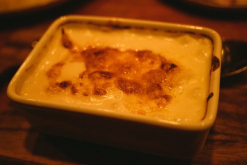 白アスパラのグラタン