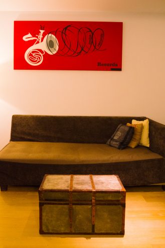 ゆったりした室内