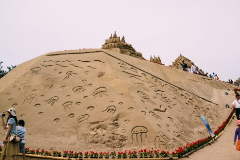 城のような人工砂丘