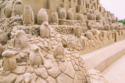 神殿の守り神、ペンギン