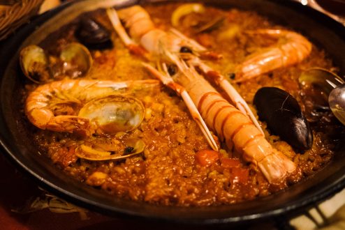魚介のパエリア