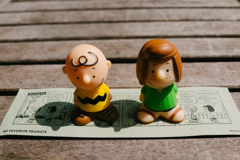 ショップで売っていた指人形買っちゃった。右側がペパーミントパティ。