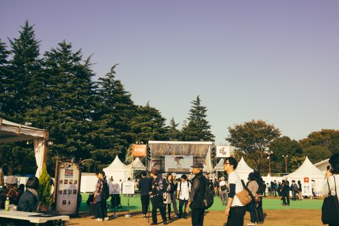 birdのライブが始まる前、すごく気持ちのいいステージ